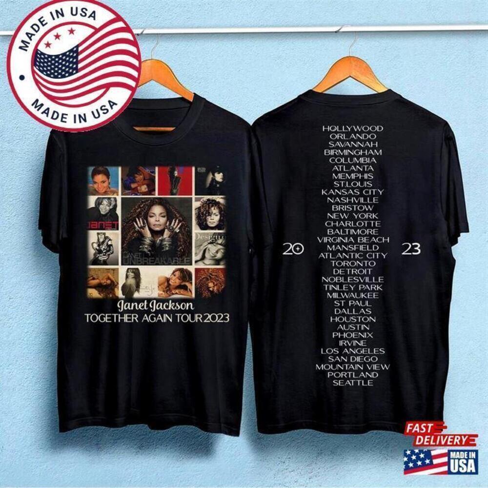 Janet Jackson Together Again Tour Pop Fan Unisex T-Shirt